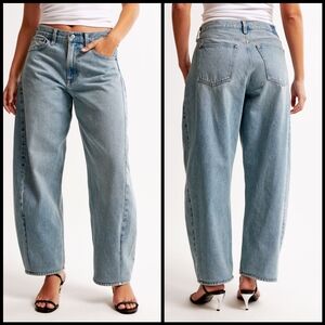 Abercrombie & Fitch Light Wash High-Rise Straight Jeans